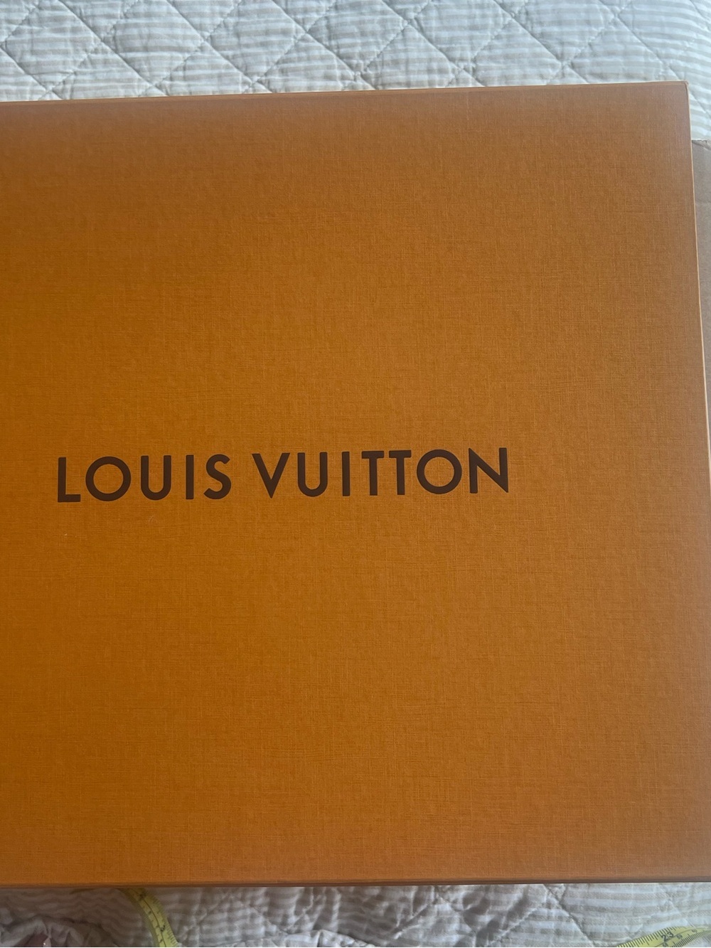 Louis Vuitton Orange Box with Black Logo